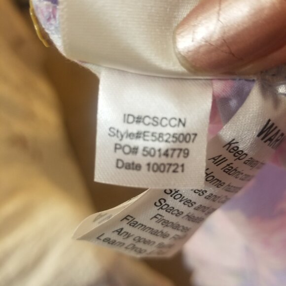 NWT Eileen West Pink Lavender Floral Woven 100% Cotton Lawn Ballet Robe sz S - Picture 9 of 9